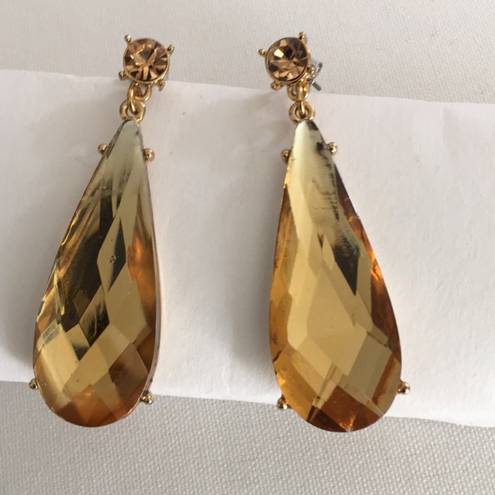 Erica Lyons Gold Dangle Earrings for pierced ears